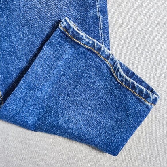 Abercrombie & Fitch jeans men's size 34 denim blue colour straight leg selvedge - Picture 10 of 15